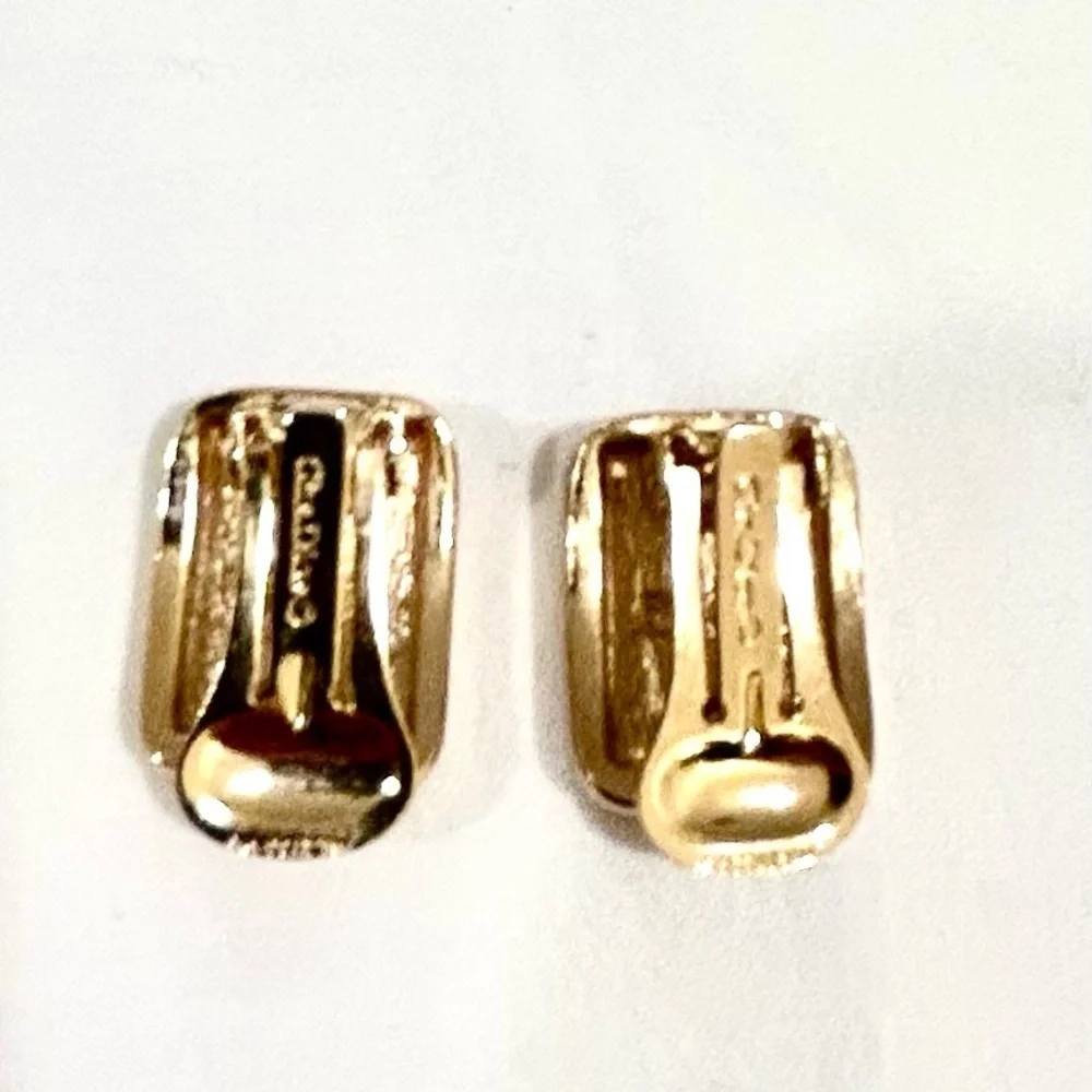 Dior Crystal Square Earrings -Preloved